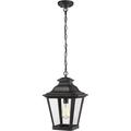 YINCHEN 17inch Outdoor Pendant Light for Porch Large Hanging Porch Light Outdoor Chandelier Ceiling Mount Pendant Lights Aluminum with Clear Glass for Porch Patio Entrance Foyer Entryway