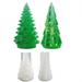 Zawou Creative Christmas Tree Silicone Christmas Night Light Resin Christmas Decoration Silicone Candle Led Lights for Bedroom