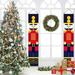 Nutcracker Christmas Decorations - Nutcracker Banners - Life Size Soldier Model Nutcracker Porch Signs - Xmas Decor Banners for Indoor & Outdoor Home Wall Front Door Apartment Party