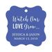 Darling Souvenir Watch Our Love Grow Custom Paper Tags Wedding Bonbonniere Favor Gift Hang Tags-Cornflower Blue-100 Tags