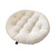 Shining House - Galette de chaise en coloris blanc - Dim : 40 x 40 x 6 cm,