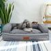 Petfamily Luxe Mattress Edition Sofa-Style Dog Bed Grey Medium 30 x22 x8