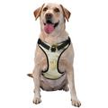 Coaee White Rose Dog Harness&Pet Leash Harness Adjustable Dog Vest Harness For Training Hunting Walking Outdoor Walking- Medium