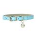 Leather Cat Collar with Bell - Kitten Collar Small and Big Cat Collar for Boy Cats Girl Cats with Safety Elastic Strap Dog Collar for Teacup Adjustable Teacup Dog Collar for Small Medium Dogs