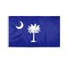 AGAS South Carolina State Flag 3x5 Ft - Single Sided Polyester - Iron Grommets - Indoor/Outdoor Standard Size State of South Carolina SC Flag