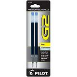 PILOT G2 Gel Ink .. Refills For Rolling Ball .. Pens Fine Point Periwinkle .. Ink 2-Pack (77258)