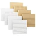 EOOUT Sticky Notes 3x3 .. Inches 8 Pack White .. and Kraft Self-Stick Pads .. Multiple Design Super Sticking .. Power Memo Pads for .. Notebook Home School Office .. Supplies 85 Sheets/pad