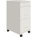 Box/File/File Mobile White File Cabinet 3 Drawer 26.5 x 14.3 x 18 in