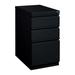 23\ Deep Mobile Pedestal File Cabinet 3 Drawer Box-File-File Letter Width Black