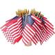 Small American Flags on Stick 50 Pcs Fourth of July Decorations Outdoor 4 x6 USA Flag 4th of July Flags American Flag Small With Wooden Stick Mini Flags for Outside Patriotic Decor for Yard Patio
