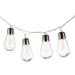 Everlasting Glow 6 ft. Solar LED Bullet Patio String Lights