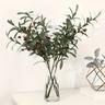 1/5pcs Artificial Olive Branch, Faux Greenery Branches Stems, Fake Olive Tree Branches, Fake Olive Branches Artificial Plants For Vase Home Party Decoration