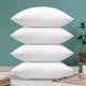 4pcs Throw Pillow Inserts, Square Cushion Inner Soft Fluffy Plump Stuffer Cushion Pillow Core White Pillow Inserts Christmas Decor Halloween Decor Bed Sofa Home Decor