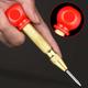 "1pc Automatic Center Punch, 5"" Spring Center Punch, Adjustable Tension, Red Grip"