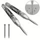 1pc Super Strong Alloy Tungsten Steel Tip Automatic Center Punch - Adjustable Spring Loaded Metal Drill Tool For Woodworking And Marking