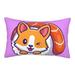 EasygdpCorgi In Sushi Roll Polyester Fiber Double-Sided Pillowcase Super Soft Comfortable And Luxurious Pillowcase Not Easy To Break Or Deform- 16 X24
