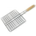 2 PCS Grilling Accessories Square Picnic Barbecue Supplies Charcoal Bbq Net Wooden Bamboo