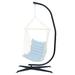 Hammock Chair Stand Only - Metal C-Stand for Hanging Hammock Chair Porch Swing - Indoor or Outdoor Use - Durable 300 Pound Capacity Black