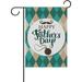 GZHJMY Cooper Girl Vintage Retro Father s Day Rhombuses Background Garden Flag Yard Banner Polyester for Home Flower Pot Outdoor Decor 28X40 Inch Yard Flags
