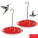 Hummingbird Feeder 7.87x6.69 in Hanging Hummingbird Feeder with Red Cover - 2Pcs