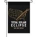 Total Solar Eclipse 04.08.2024 Garden Flags For Outside Missouri House Flag One Size Double SidedCute Outdoor Flag Double Sided Outside Funny Garden Flag 12X18 Inch