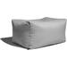 WANLINDZ Leon Outdoor Bean Bag Ottoman Bench Premium Sunbrella Granite