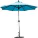 WANLINDZ 11ft Patio Umbrella Outdoor Umbrella Patio Market Table Umbrella with Push Button Tilt and Crank for Garden Lawn Deck Backyard& Pool