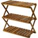 3 Tiers Wooden Plants Stand Shoe Rack Multipurpose Shelf Perfect Idea for Living Room Bedroom Hallway