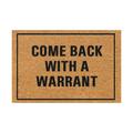 Wefuesd Outdoor Rug Come Backwith A Warrant American Discourse Mat Bathroom Rugs Area Rug Carpet Brown