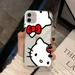K-Kitty Cartoon H-Hello Phone Case For iPhone 14 13 12 11 Pro Max XS X XR SE 2020 6 7 8 Plus Mini Protective Cover
