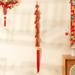JilgTeok Living Room Decor Clearance Chinese New Year Decorations Wall Decorations Red Chili Skewers Firecrackers Chinese Fish Ingots Bags Hanging String Decorations Spring Decorations for Home