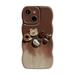 Phone Case for IPhones Apply to iPhone Cute Cartoon Bear Phone Case for IPhone Phone Case for IPhone 3D iPhone Case for IPhone Soft Silicone Shockproof Cover for Women Girls