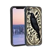 Timeless-gothic-raven-motifs-4 phone case for iPhone 12 for Women Men Gifts Soft silicone Style Shockproof - Timeless-gothic-raven-motifs-4 Case for iPhone 12