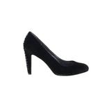 DKNY Heels: Slip-on Stiletto Minimalist Black Solid Shoes - Women's Size 10 - Almond Toe