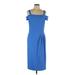 London Times Casual Dress - Sheath: Blue Dresses - Women's Size 12