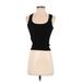 Zara Sleeveless Top Black Solid Scoop Neck Tops - Women's Size X-Small