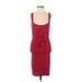 Express Casual Dress - Bodycon: Burgundy Dresses - Women's Size X-Small