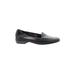 Cole Haan Flats: Slip On Chunky Heel Casual Black Print Shoes - Women's Size 9 1/2 - Almond Toe