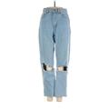 ASOS Jeans - Mid/Reg Rise: Blue Bottoms - Women's Size 24 - Light Wash