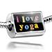 Neonblond Charm I Love Yoga Colorful Letters 925 Sterling Silver Bead