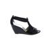 MICHAEL Michael Kors Wedges: Black Shoes - Women's Size 9 - Open Toe