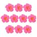 10 Pcs Hair Clip Wedding Decor Wedding Favors Faux Hibiscus Flower Artificial Hibiscus Flower Gift Pink Eva Banquet