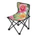 Cactus and Flowers Portable Camping Chair Outdoor Folding Beach Chair Fishing Chair Lawn Chair with Carry Bag Support to 220LBS