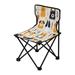 Difference Cartoon Dogs Portable Camping Chair Outdoor Folding Beach Chair Fishing Chair Lawn Chair with Carry Bag Support to 220LBS