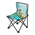 Big Sea Turtle in Sea Blue Portable Camping Chair Outdoor Folding Beach Chair Fishing Chair Lawn Chair with Carry Bag Support to 220LBS