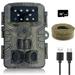 Trail Camera Hunting Camera with Wide-Angle Motion Latest Sensor View Trigger Time Trail Game Camera with No Glow and Waterproof for Wildlife Monitoring