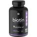 Ruibo Biotin Supplement with Organic Coconut Oil 5 000mcg 120 Veggie Softgel Caps