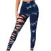 YTIANH Yoga Pants For Women Women s Compression Tights With Wicking Material For Workout Running Yoga And Fitness Blue M