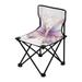 Butterfly with Purple Portable Camping Chair Outdoor Folding Beach Chair Fishing Chair Lawn Chair with Carry Bag Support to 220LBS