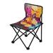 Colorful Lily Flowers Portable Camping Chair Outdoor Folding Beach Chair Fishing Chair Lawn Chair with Carry Bag Support to 220LBS